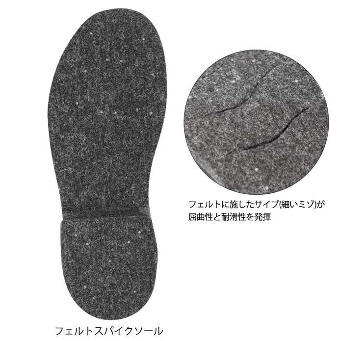 フェルトスパイクシューズ