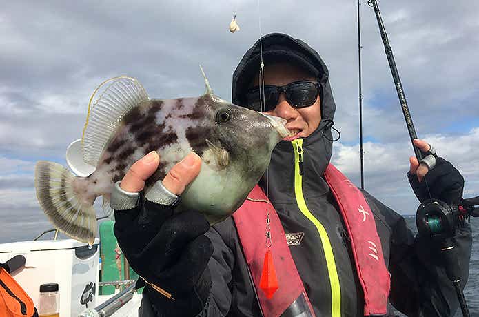 肝パンのカワハギ