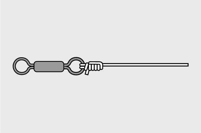 ダブルクリンチノット 結び方手順6