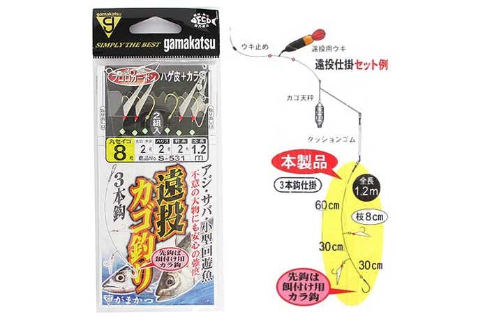 遠投カゴ仕掛け