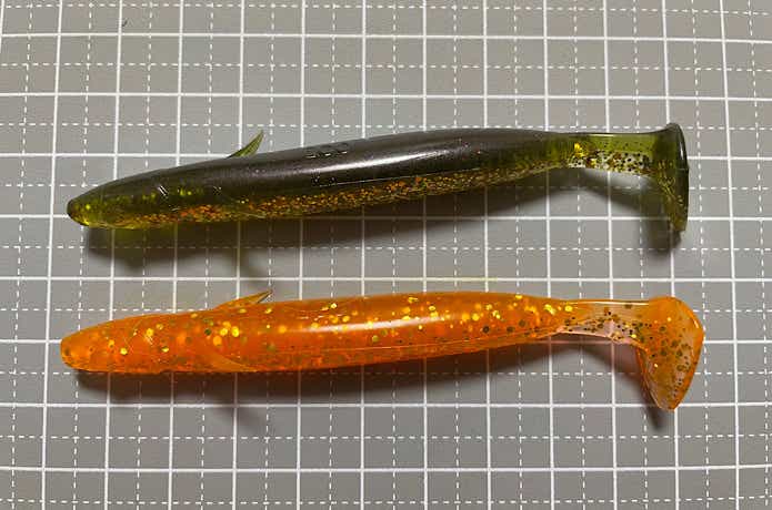 細身のシャッドテールワーム