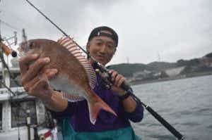 一つテンヤで釣った真鯛