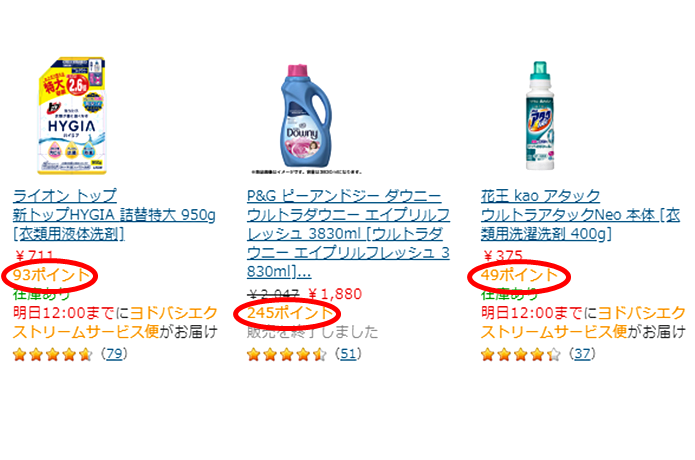 ヨドバシ.comのポイント