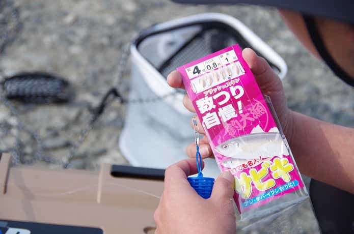 エサ釣りの画像