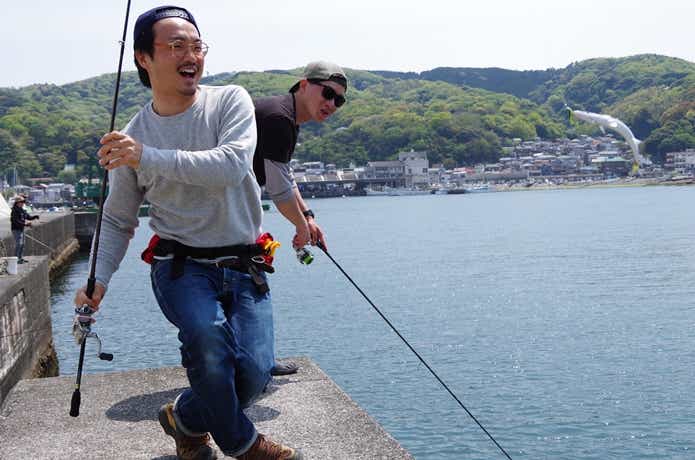 ルアー釣りの画像