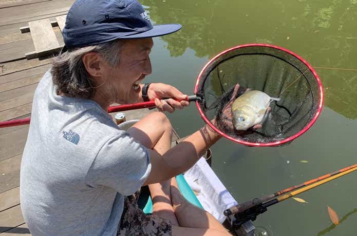 ヘラブナ釣りの画像
