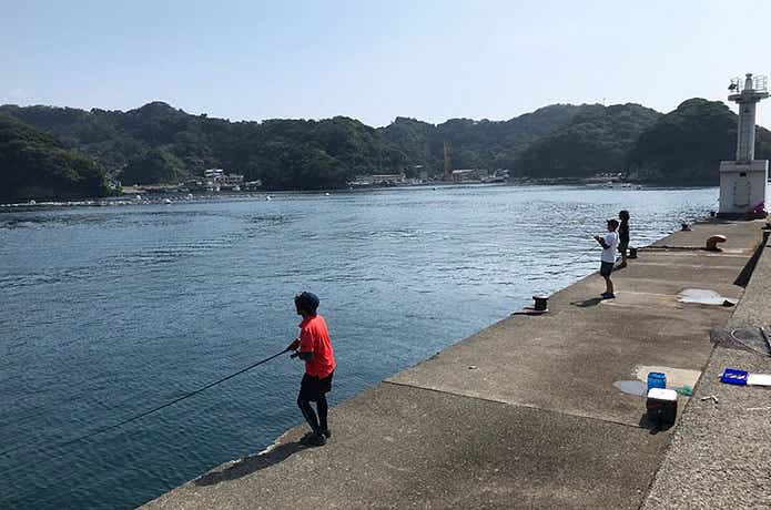 海釣りの光景