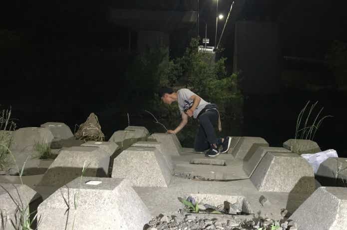 手長エビ釣り実釣