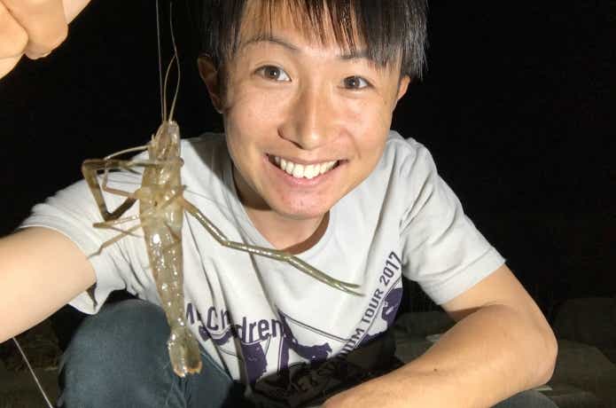 手長エビ釣り
