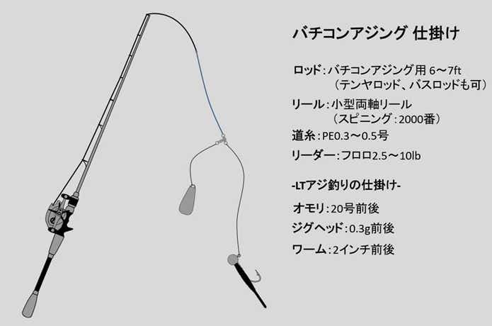 バチコンアジングの仕掛け