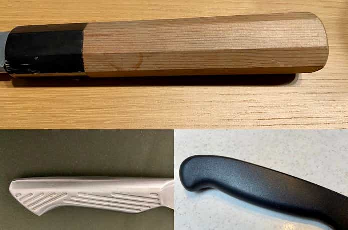 柳刃包丁の柄