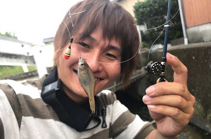 釣り竿とリールのガチャガチャ