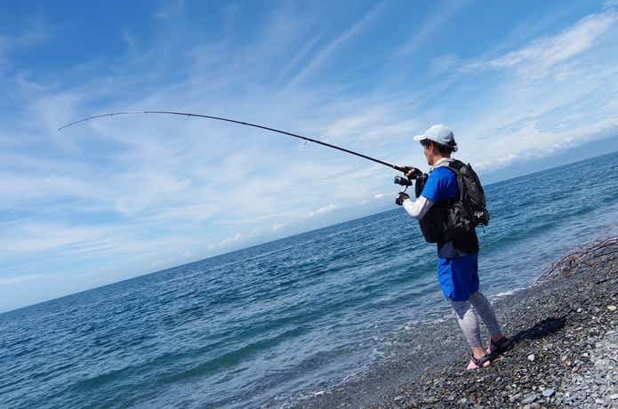 夏の釣りの画像