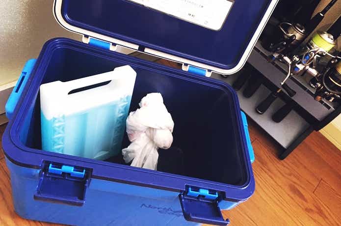 クーラーボックスを冷やそう