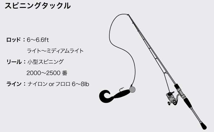 初心者におすすめのタックル