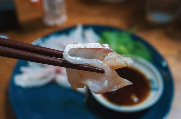 マゴチの刺身