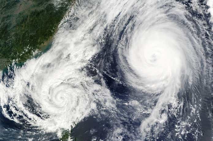 台風の写真