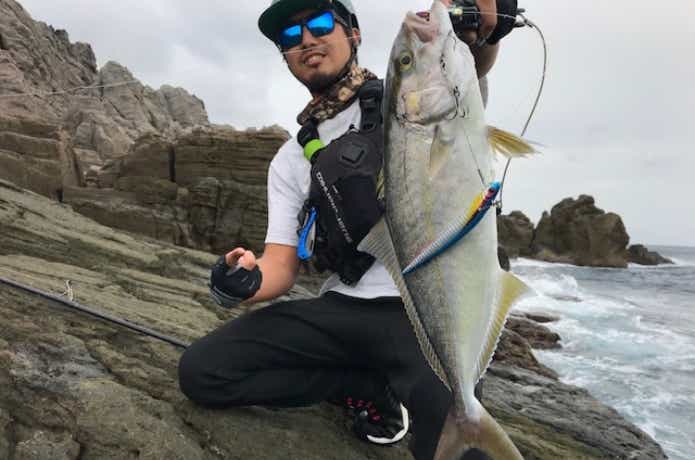 神津島で釣れたカンパチ