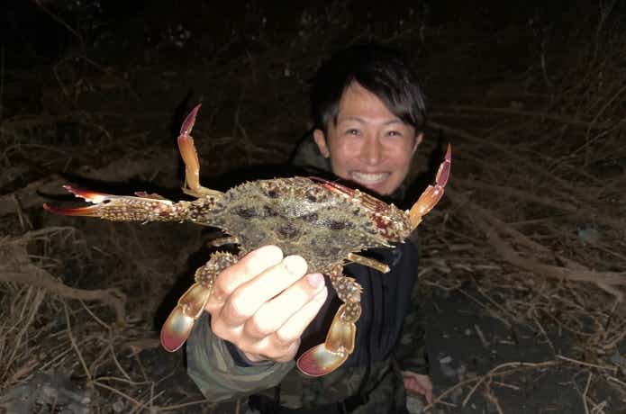 ワタリガニ釣りの画像