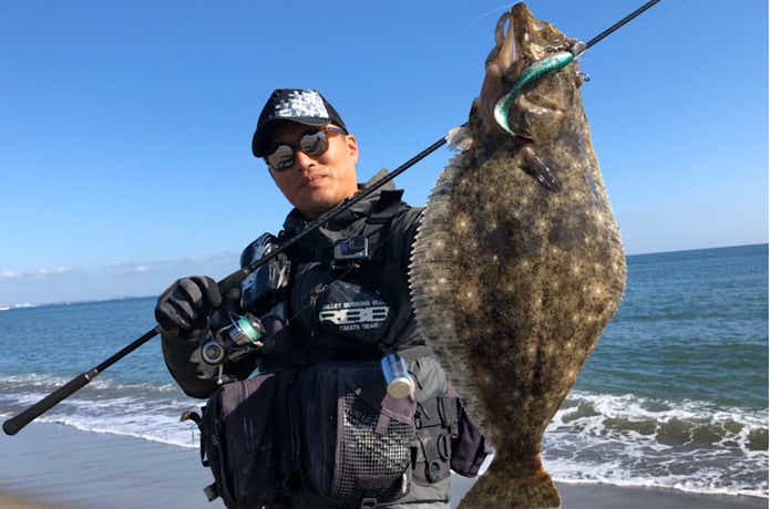 ヒラメ釣りの画像