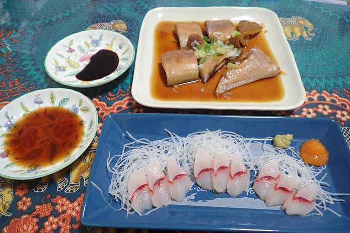 サカタザメ　料理