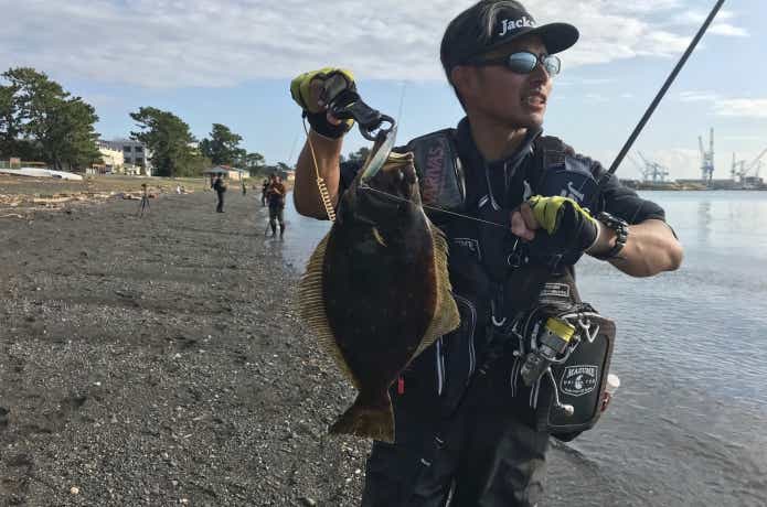 ルアーで釣れたヒラメ