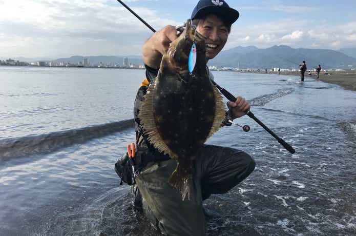 釣れた放流ヒラメ
