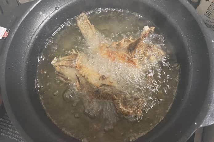 揚げる
