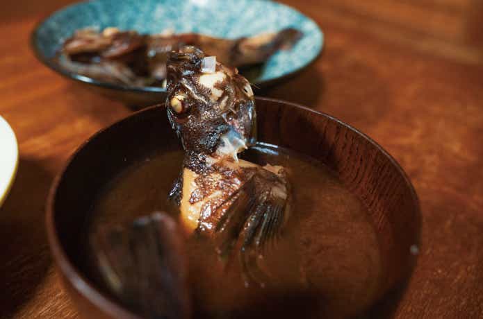 カサゴの味噌汁