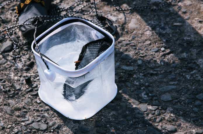 釣りの水汲みバケツ