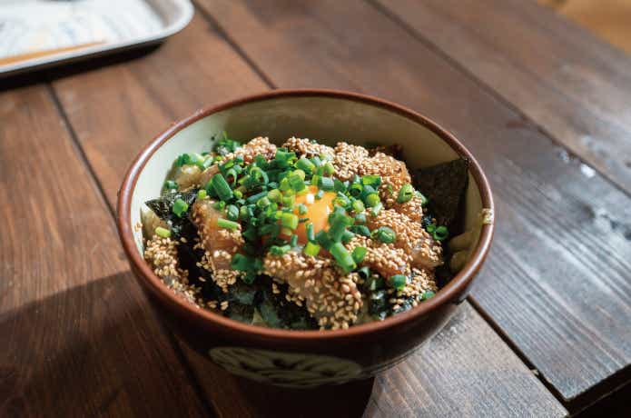 ボラ　漬け丼