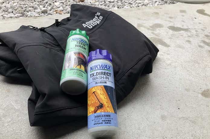 ニクワックスで撥水実験】レインウェアが新品並みの撥水状態に