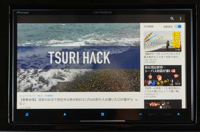 サイバーナビ　釣り