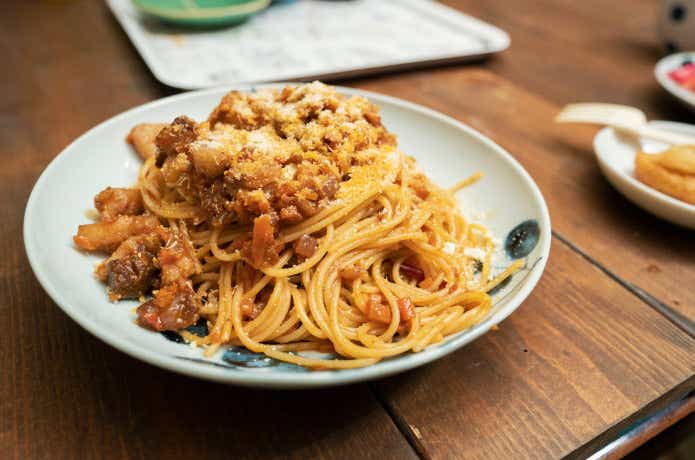 猪　パスタ