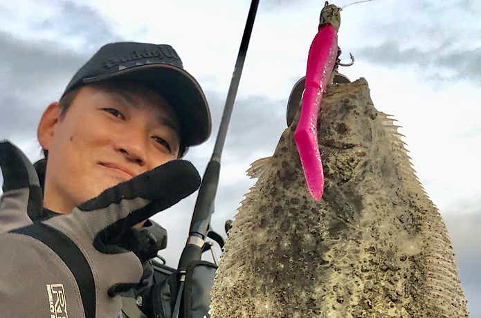 ヒラメ釣りの画像