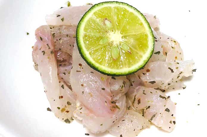 ヒラメの料理の画像