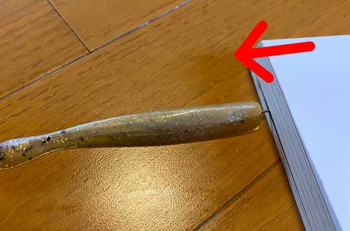 ワームの刺し方の画像