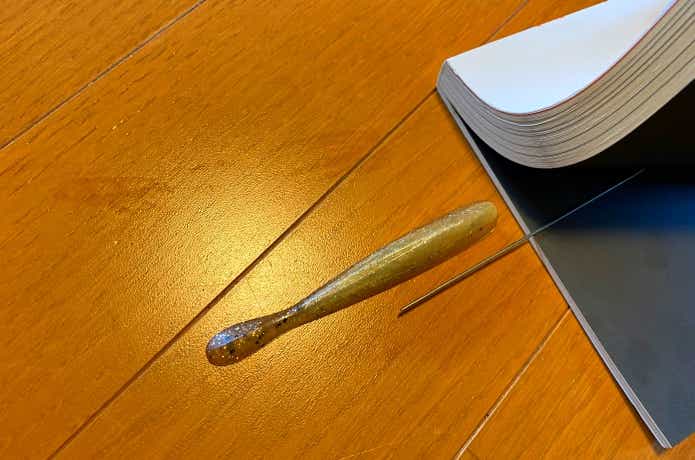 ワームの刺し方の画像