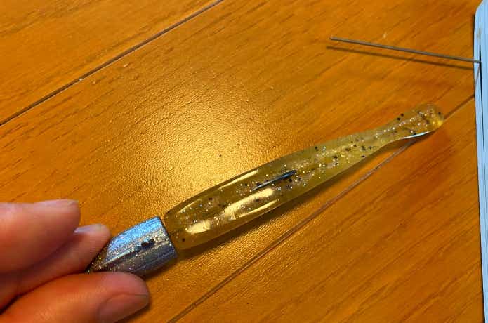 ワームの刺し方の画像