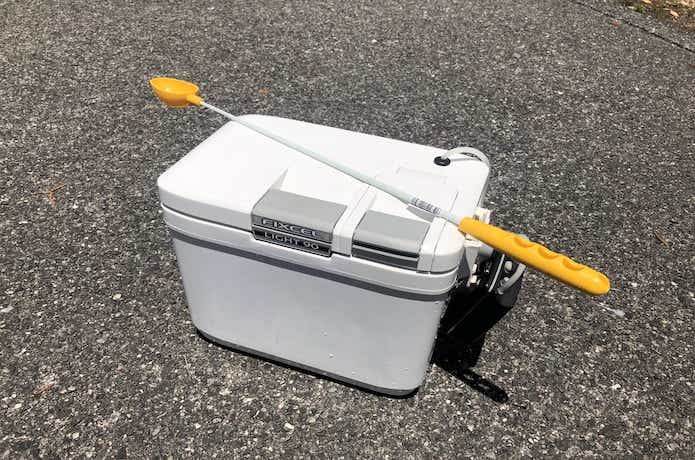 エビ撒き釣りの画像