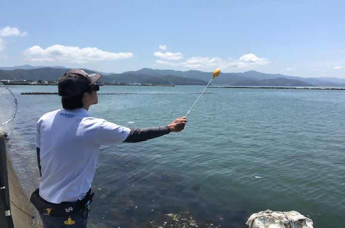 エビ撒き釣りの画像