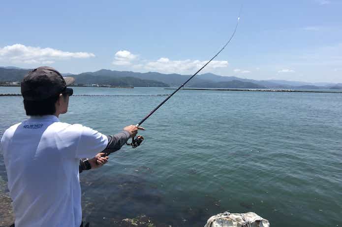 エビ撒き釣りの画像