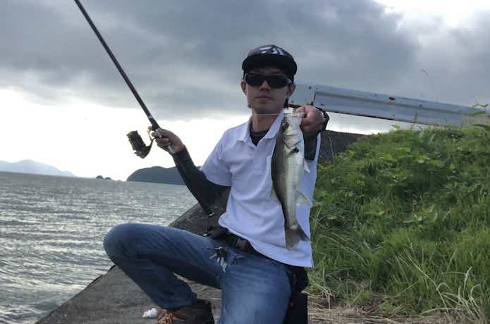 エビ撒き釣りの画像