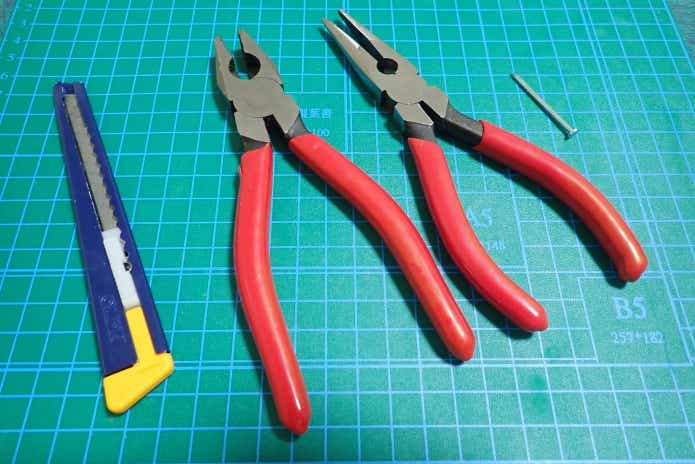 鉛筆ルアー自作　必要工具