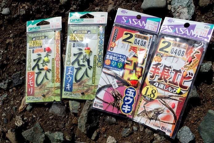 テナガエビ釣りに使う仕掛けの選び方