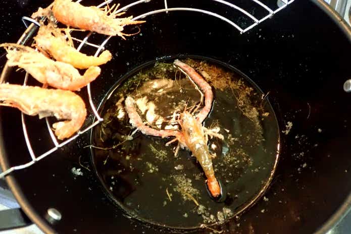 テナガエビの素揚げ