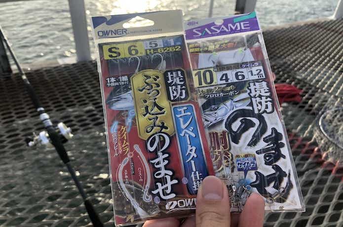 泳がせ釣りの仕掛けの画像