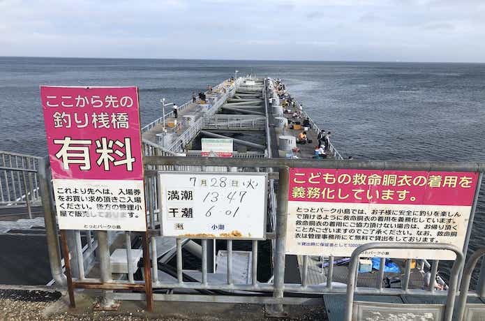 泉南郡岬町の海釣り公園 大人入園招待券 期限無し 定価一枚1500円です