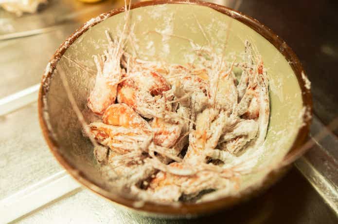 テナガエビ　唐揚げ