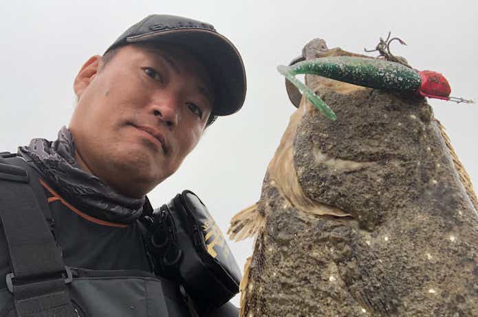 鹿島灘で釣ったヒラメ